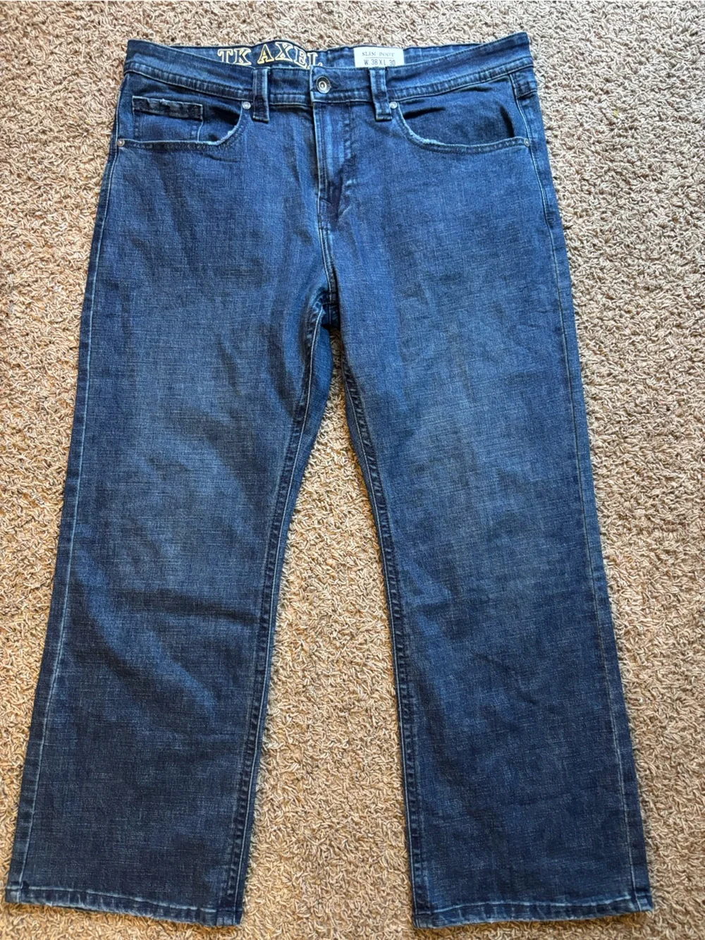 TK Axel Men's Dark Blue Bootcut Jeans